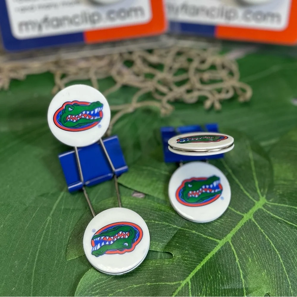 NIP 3 PKs University of Florida Gators Football Official Seal Clips BUNDLE Lot